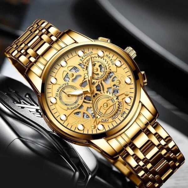 Men's Water Resistant Quartz Chronograph Watch